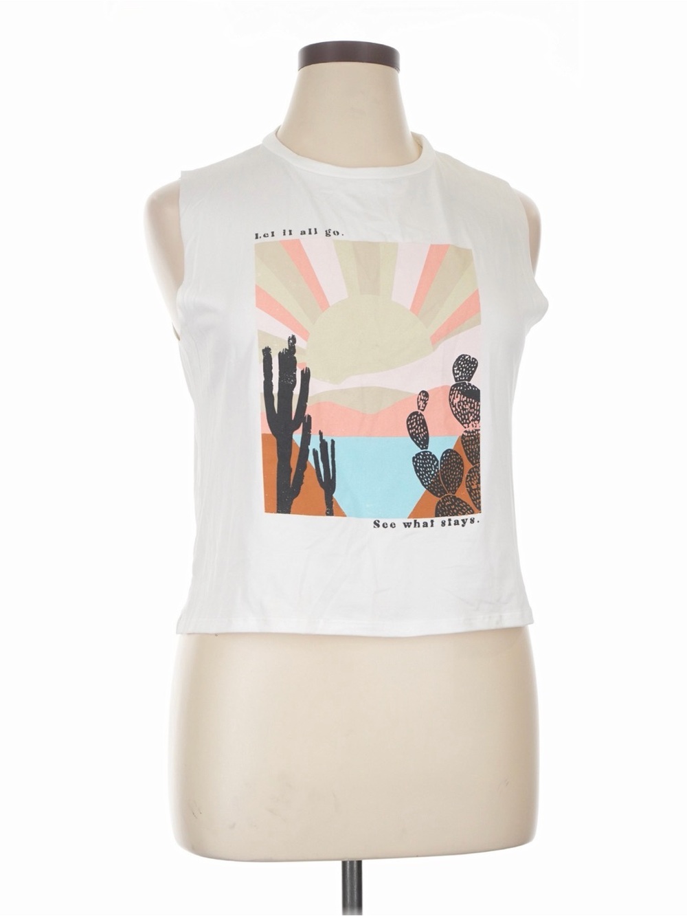 Good hYOUman Let It All Go Graphic Tank Size S